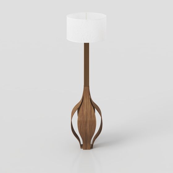 Elegant 3D Model Floor Lamp for Modern Interiors