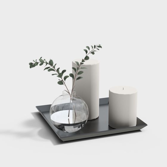 Urban Greenery Decor 3D Model for Creative Spaces