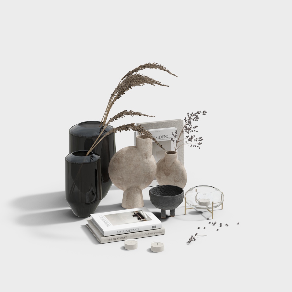 Wabi-Sabi Dekorationsornament-Set