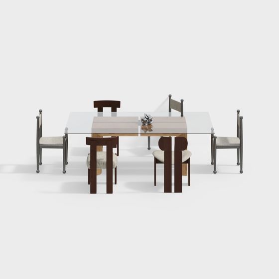 Urban Dining Set 3D model