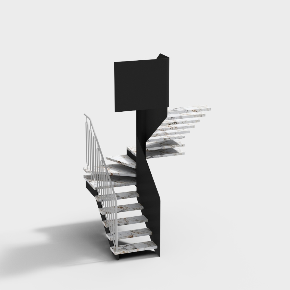 Edelstahl-Handlauf für Treppen im Obergeschoss