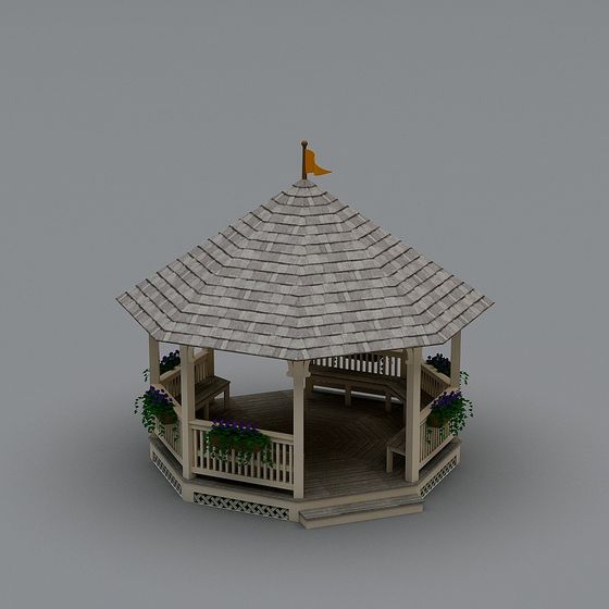 Rustic Pavilion 3D Model