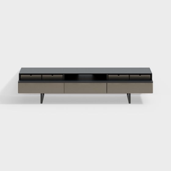 Sleek TV Stand 3D model for Contemporary Spaces