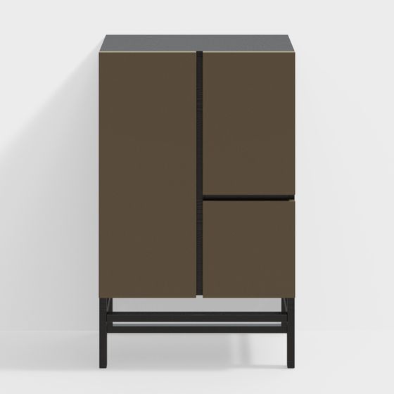 Urban Corner Storage Cabinet 3D model