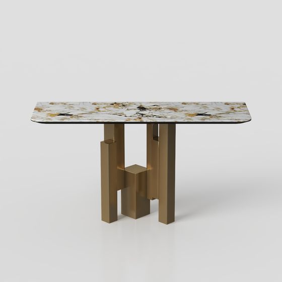 Urban Luxury Dining Table 3D model