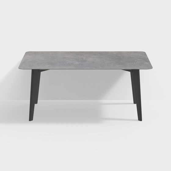 Concrete Dining Table 3D model