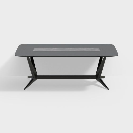 Mid-Century Modern Coffee Table 3D model for Creative Spaces