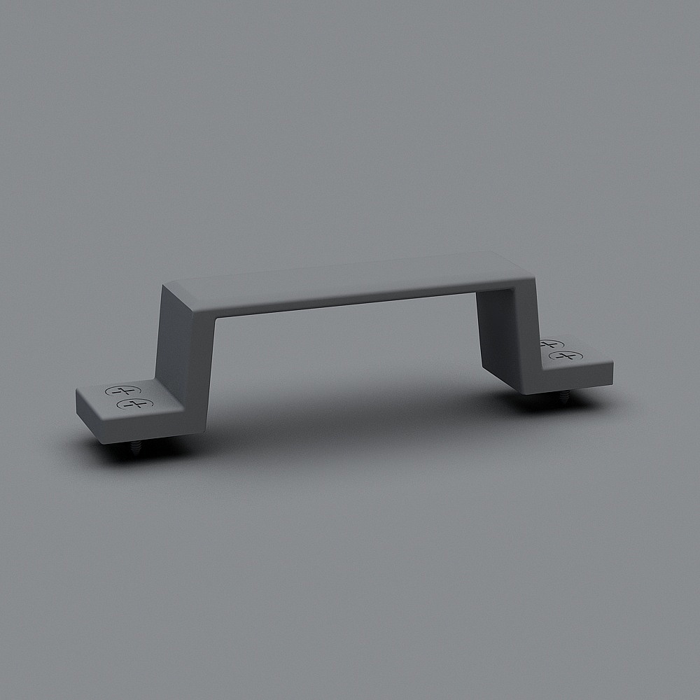Industrial Handle 3D model in Low-Poly Style