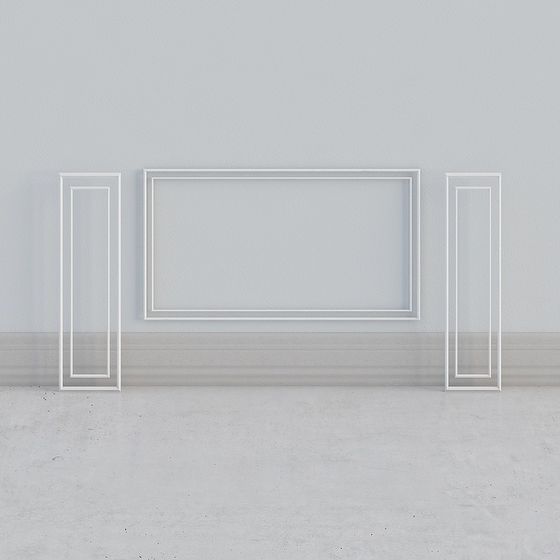 Modern Minimalist Border 3D model