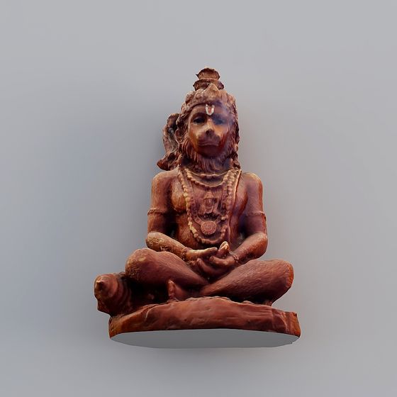 Hanuman Statue 3D Model