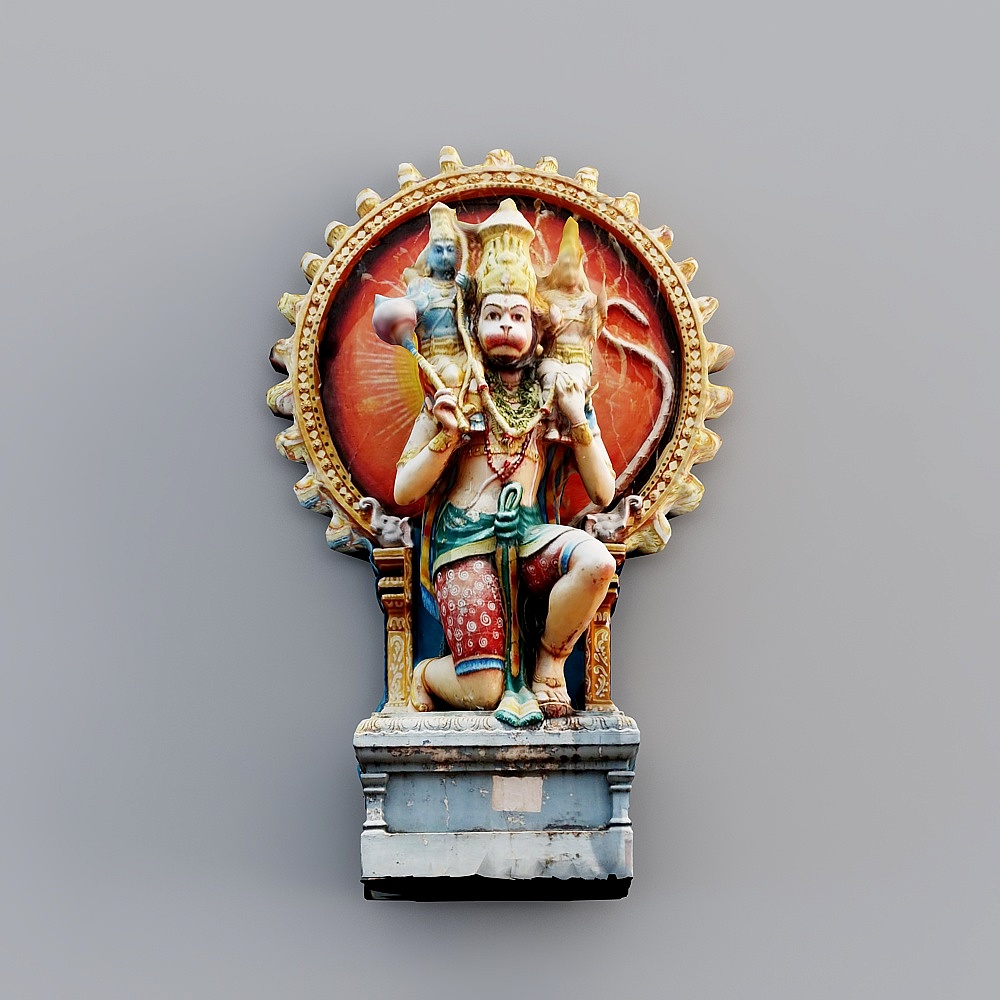 Hammurabi Statue 3D Model Art Integration