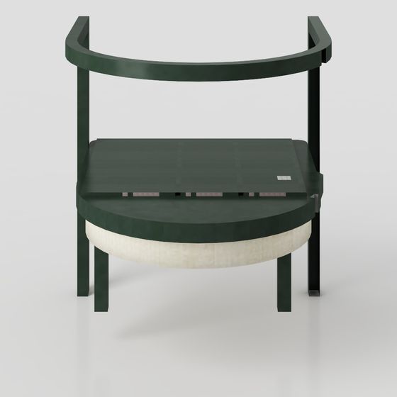 Elegant Low-Poly Chair 3D model for Creative Spaces