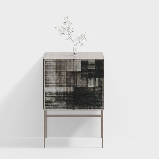 Abstract Geometric Cabinet 3D model