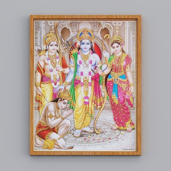 Exquisite Indian Deity 3D Model