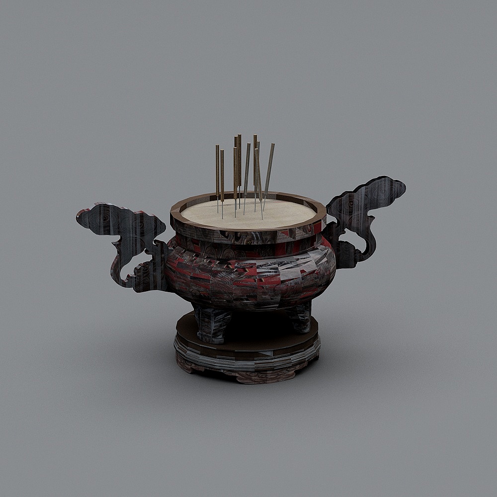 Antique Incense Burner 3D model