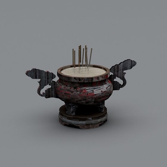 Antique Incense Burner 3D model