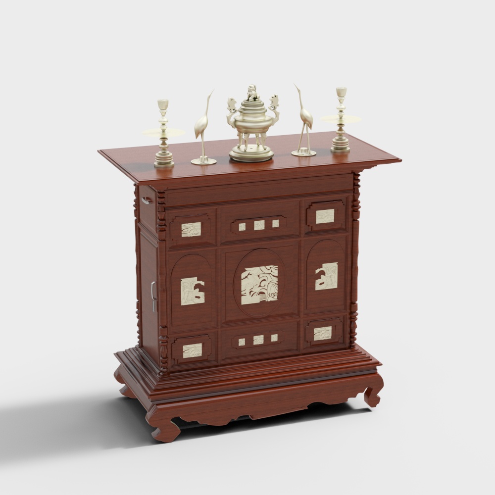 Elegant Chinese Furniture 3D model