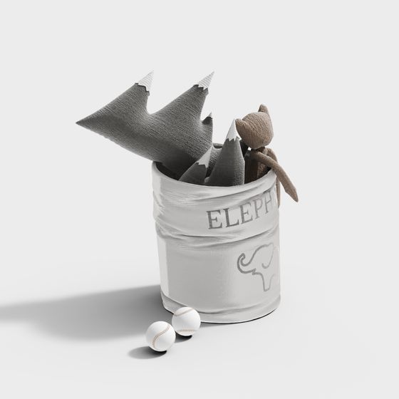 Elephant Toy Box 3D model for Creative Projects