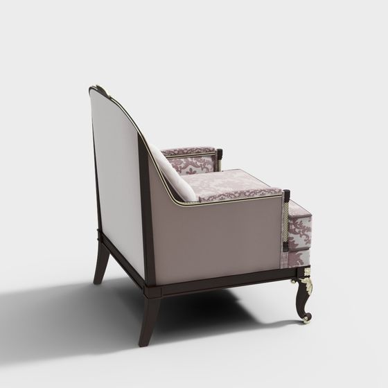 Vintage Sofa 3D model for Modern Art Spaces