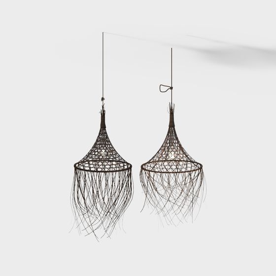 Woven Light 3D model – Unique Ceiling Lamps