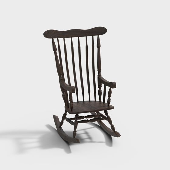 Vintage Rocking Chair 3D model