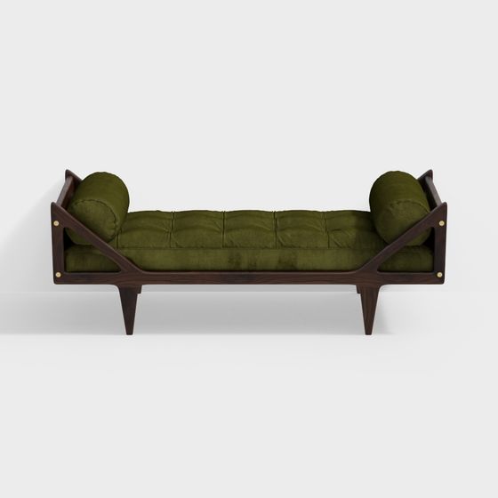 Stylish Vintage-Modern Sofa 3D model for Creative Spaces
