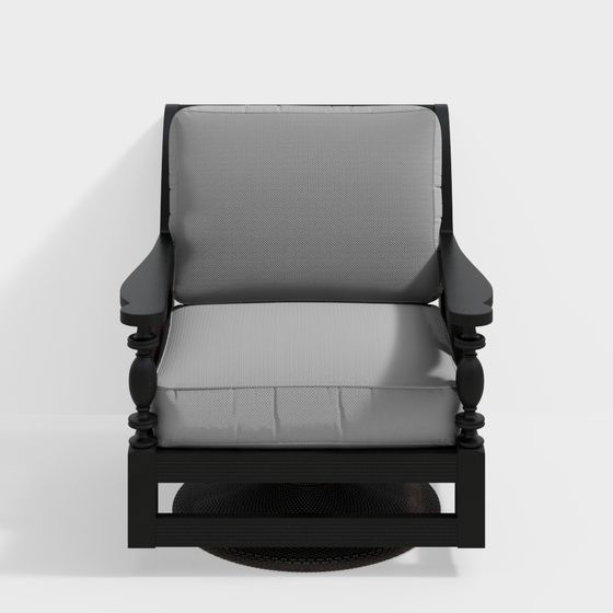 Stylish Low-Poly Lounge Chair 3D model