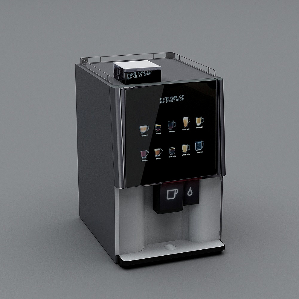 Smart Coffee Machine 3D Model