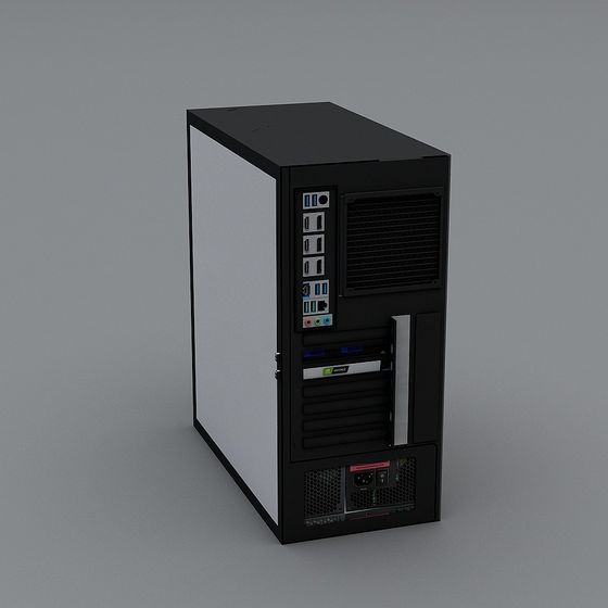 Modern Server 3D Model for Digital Art