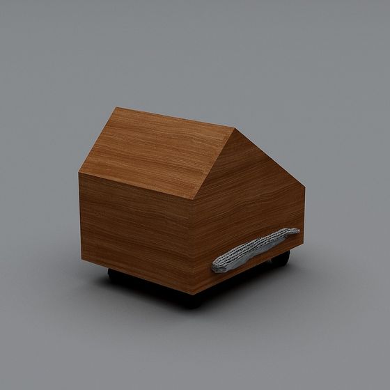 Mobile Wooden House 3D model