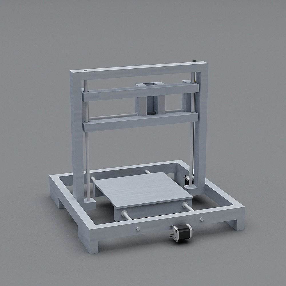 Futuristic Low-Poly Robotic Arm 3D model