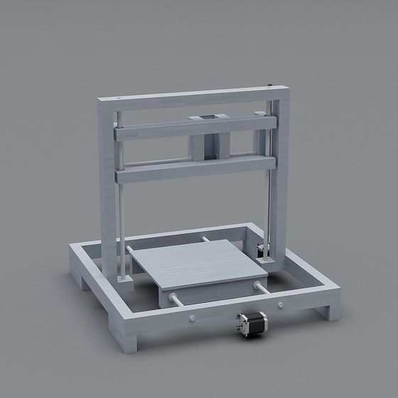 Futuristic Low-Poly Robotic Arm 3D model