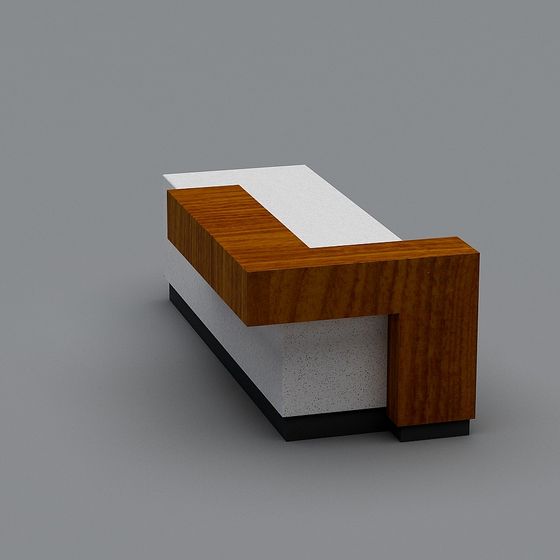 Urban Corner Reception Desk 3D model