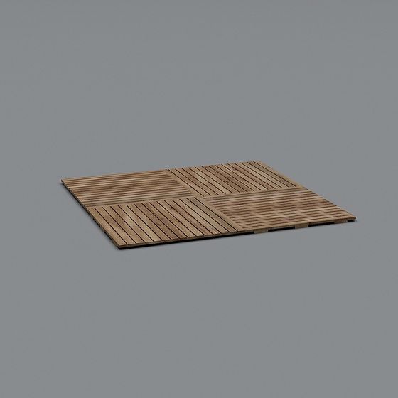 Wooden Deck Tiles 3D model