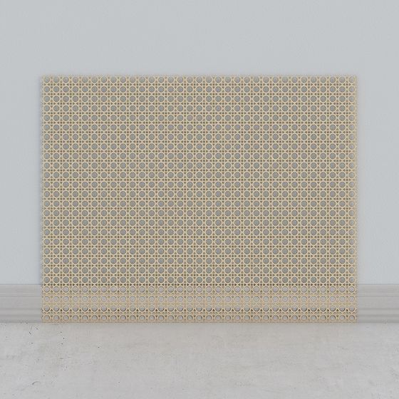 Grid Art Screen 3D model for Creative Spaces