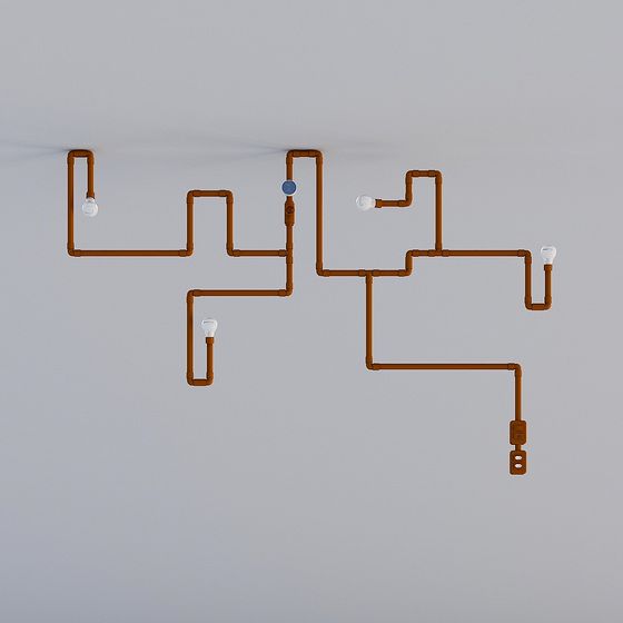 Industrial Light Circuit 3D model for Creative Spaces