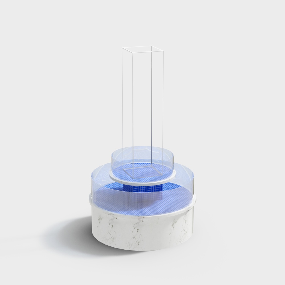 Marble Pool Display Stand 3D model