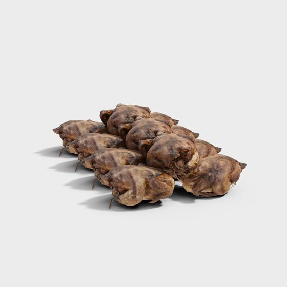 Delicious Roasted Chicken 3D Model for Creative Projects