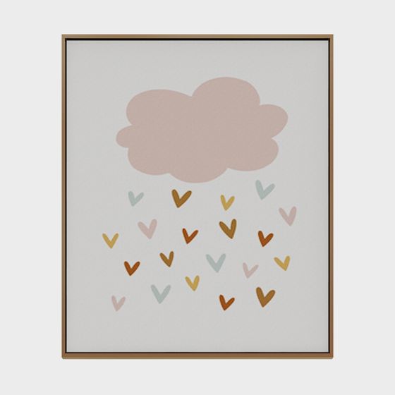 Love Rain 3D Model – Dreamy Low Poly Style