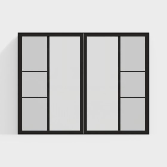 Urban Window Low-Poly 3D model