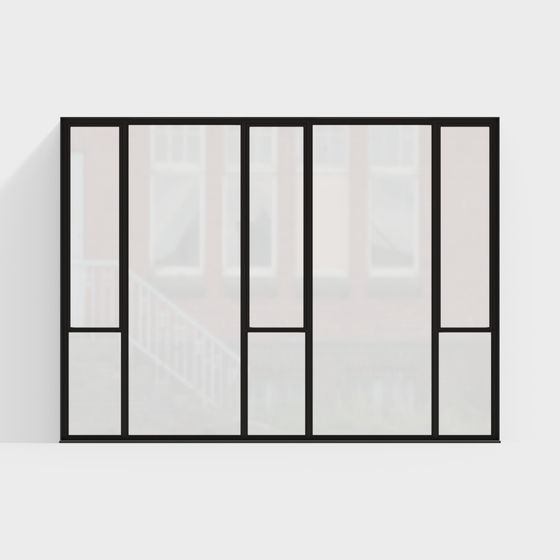 City Window Low-Poly 3D model