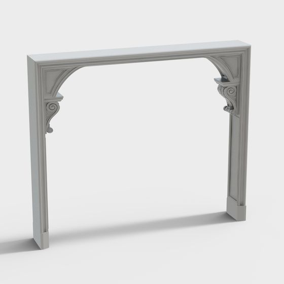 Elegant Classical Arch 3D Model for Creative Use