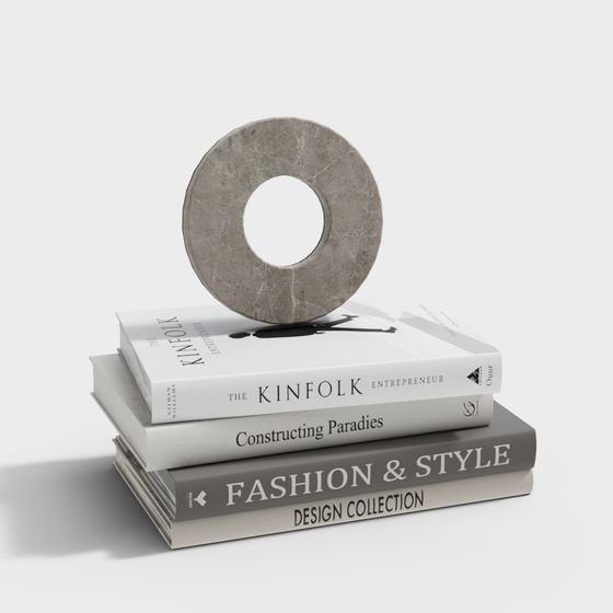 Elegant Marble Ring 3D model