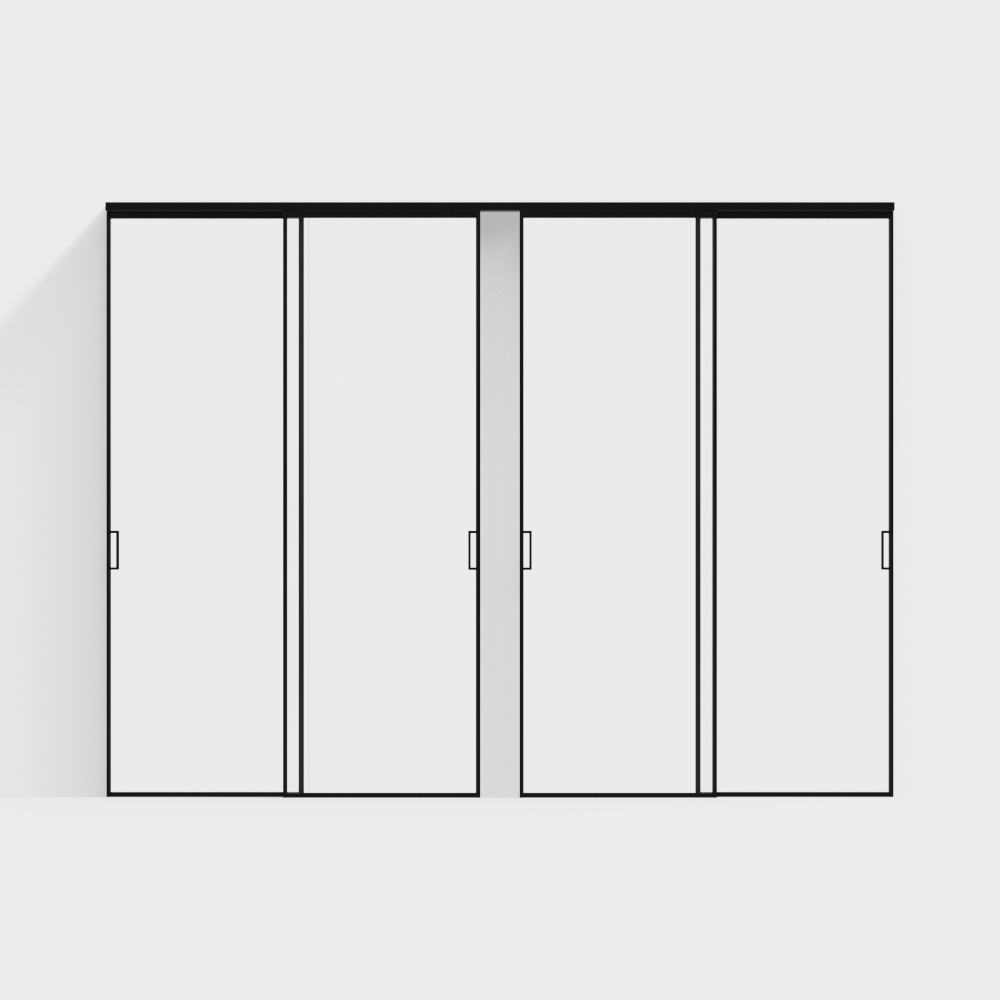 Modern Changhong glass sliding door