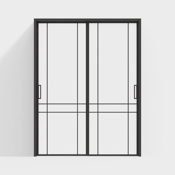 Industrial Sliding Door 3D model