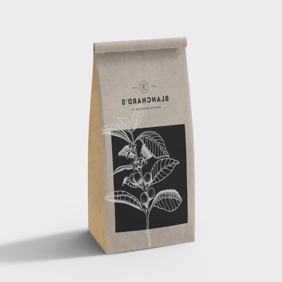 Blanchard's Coffee Bag 3D model