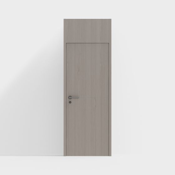 Stylish Minimalist Door 3D model for Interior Design