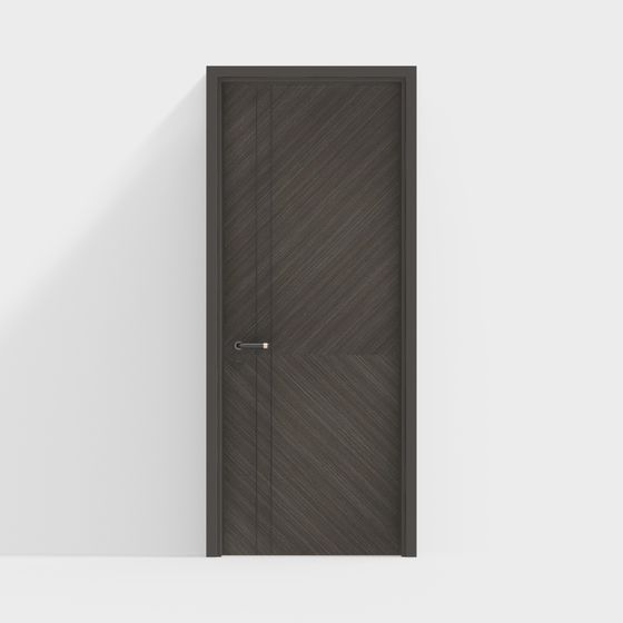 Diagonal Stripes Door 3D model