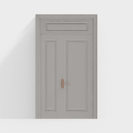 Classic Gray Door 3D model for Creative Spaces