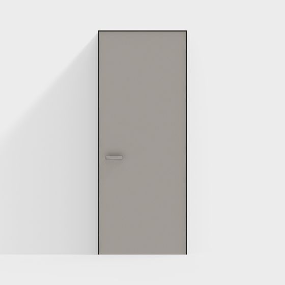 Stylish Minimalist Door 3D model for Modern Spaces